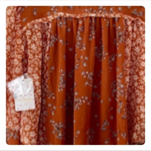 Free People SERENA BUTTON DOWN TOP NWT - Picture 12 of 12